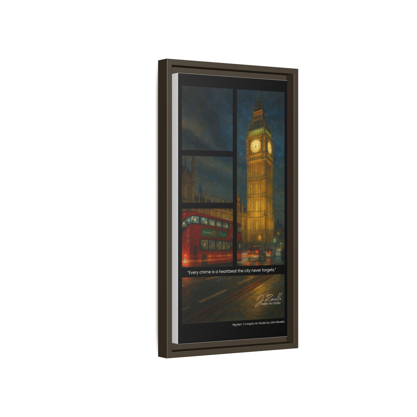 “Big Ben” – Reflections Collection Framed Matte Canvas Print | Inspiro Art Studio by John Rinaldo