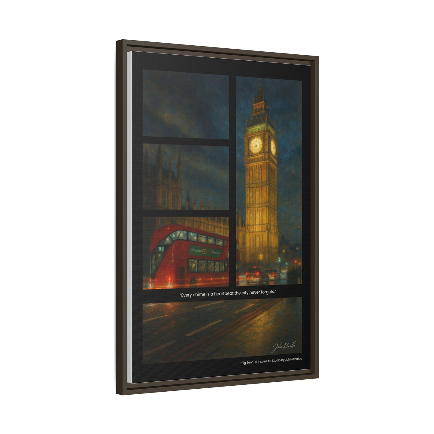 “Big Ben” – Reflections Collection Framed Matte Canvas Print | Inspiro Art Studio by John Rinaldo