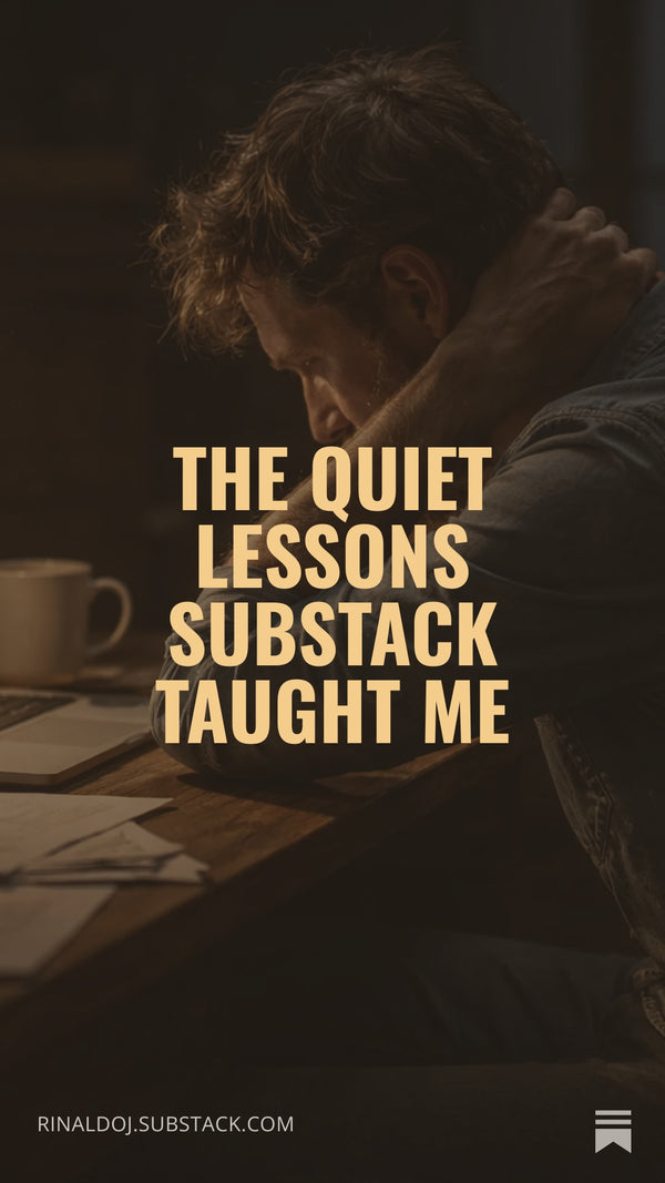 The Quiet Lessons Substack Taught Me