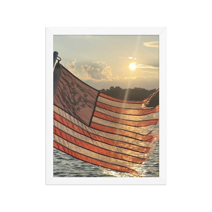 “Freedom in the Quiet Light” – Moments of Stillness Collection Framed Poster | Inspiro Art Studio by John Rinaldo